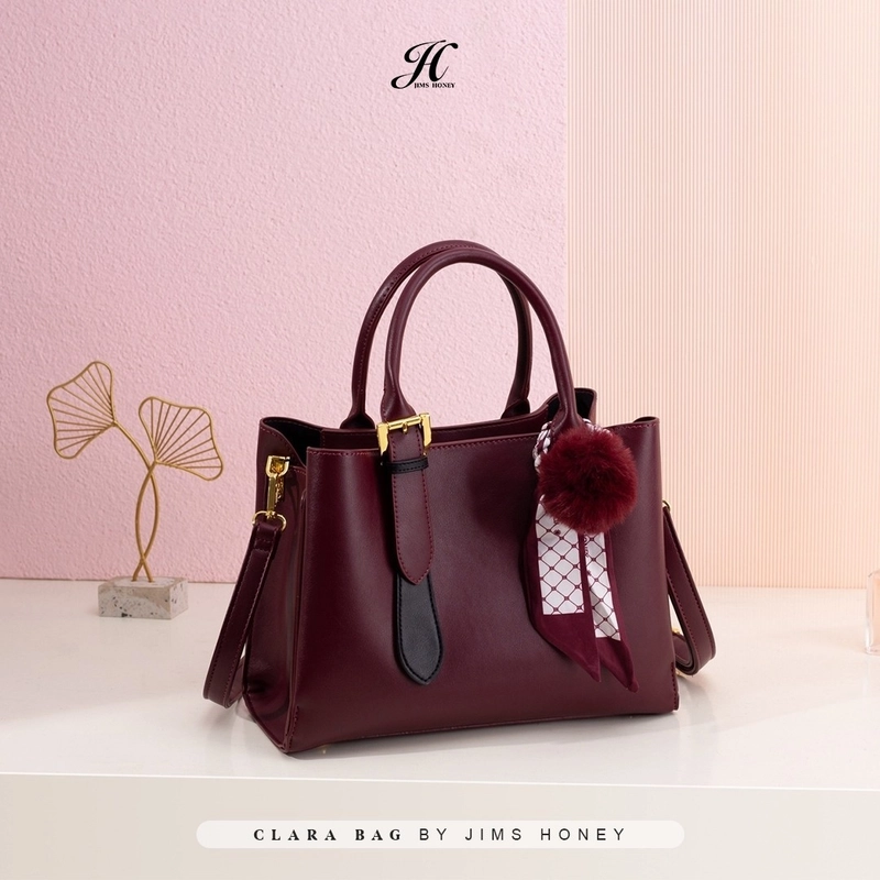 Product image JIMSHONEY SUKABUMI - Clara Bag - Tas Selempang Wanita HL 858 MAROON