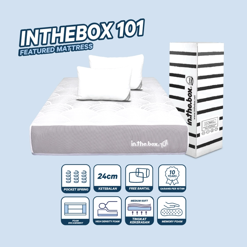 Product image IntheBox - Matrass 101 Ukuran ( Full ) F388T1-PS1B-120NTR 120 x 200 cm White