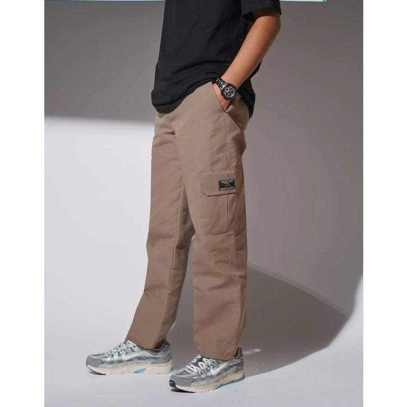 Product image Alifa Shop - Celana Pria/Celana Kargo/Celana Panjang Pria/Celana Cargo Oneaway L Mocca