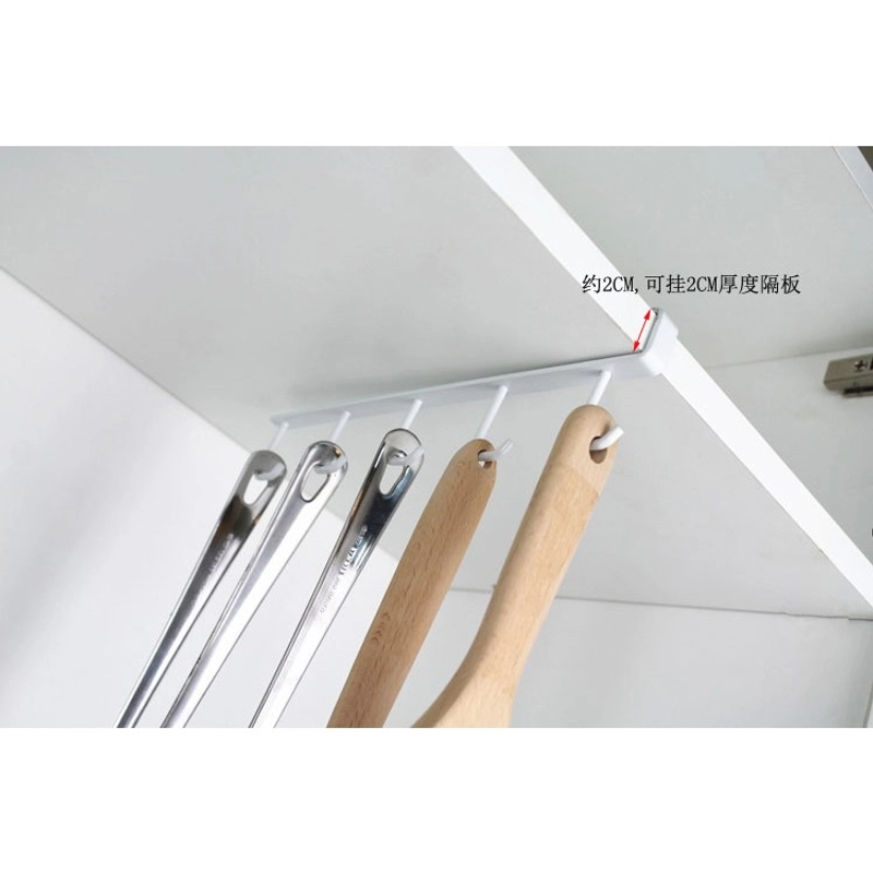 Product image Rak Gantung Peralatan Dapur 6 Hook A343 PUTIH