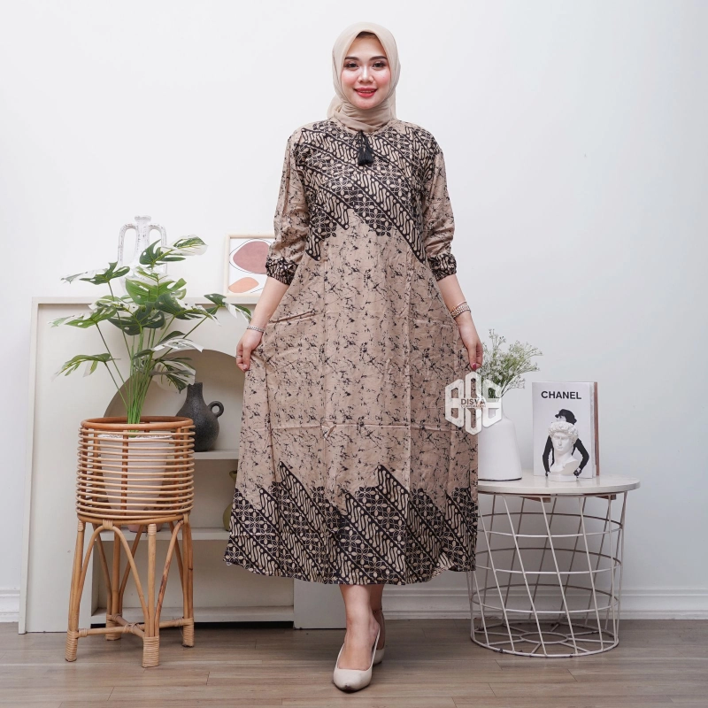 Product image Disya.id - Gamis Rayon Busui LD 120 Super Premium LD 120 Alya Hitam
