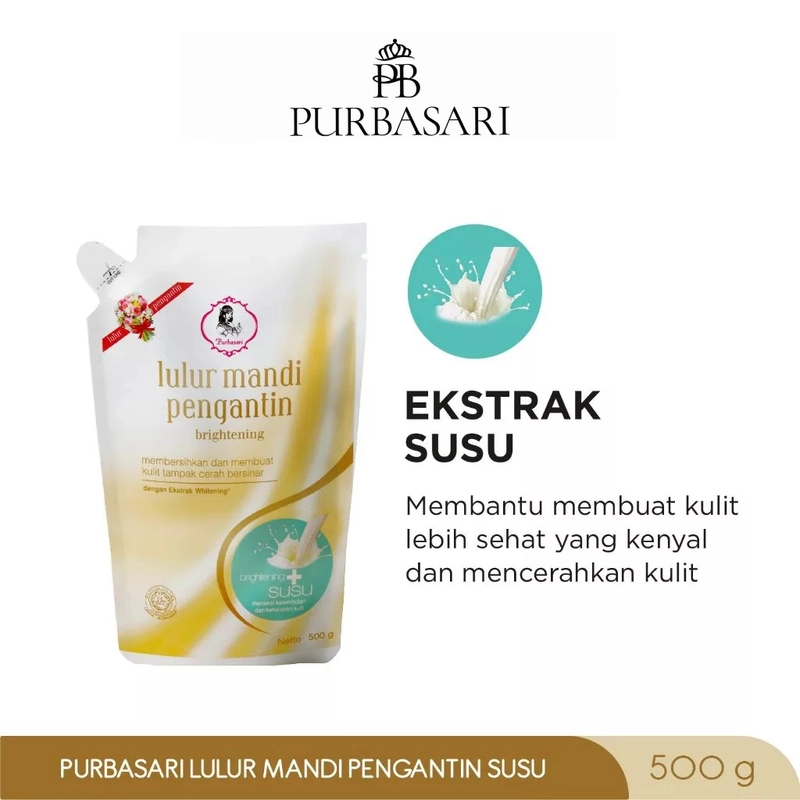 Product image Purbasari - [Glow Up Package - ISI 2] Lulur Mandi Pengantin 500gr + Minyak Zaitun Mawar 150ml 1 Paket Susu+Zaitung MW