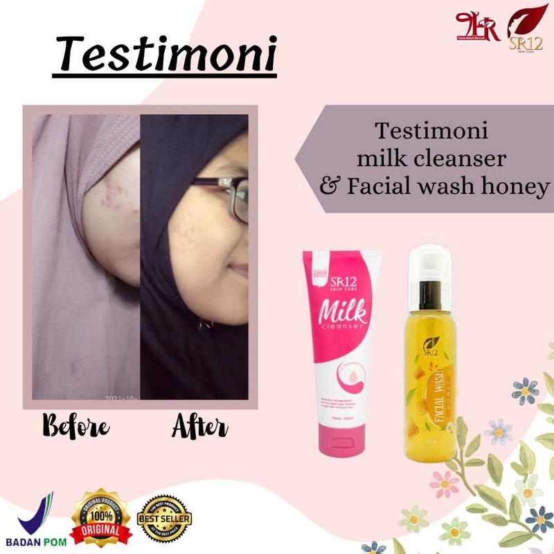 Product image SR12 Milk Cleanser Membersihkan Makeup Dan Kotoran Di Wajah 100 ml Milk Cleanser