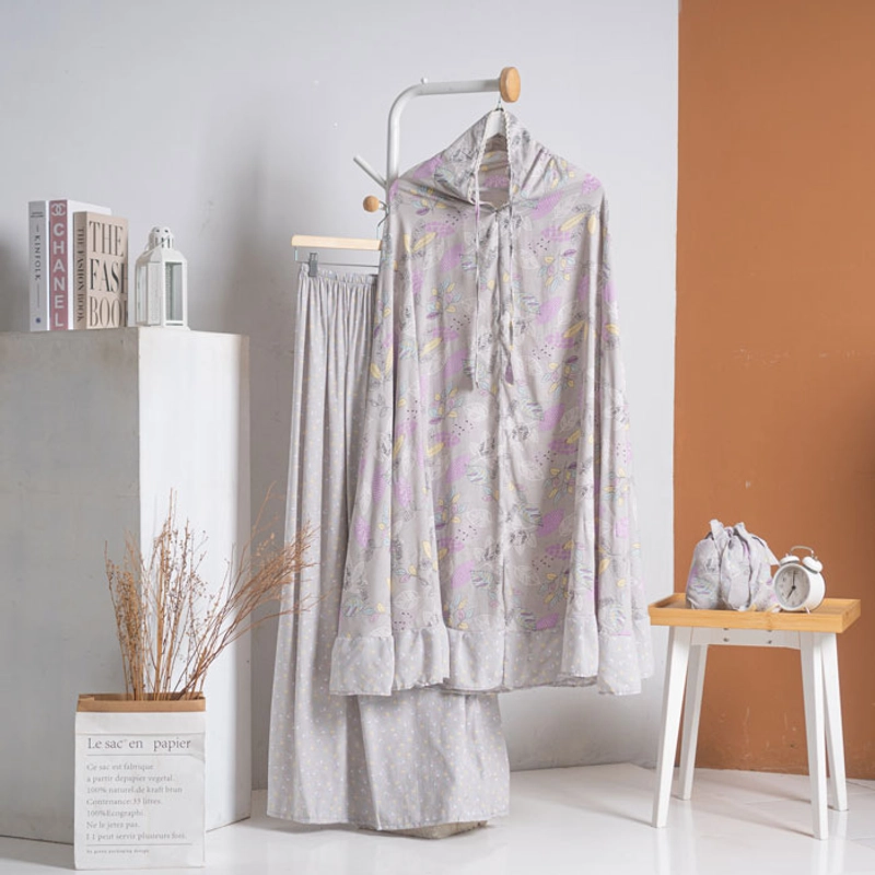 Product image Jembar - Mukena Traveling Rayon Dewasa 2in1 Motif Premium Adem Lembut Nyaman Mewah Rayansa Series Rayansa Khaki