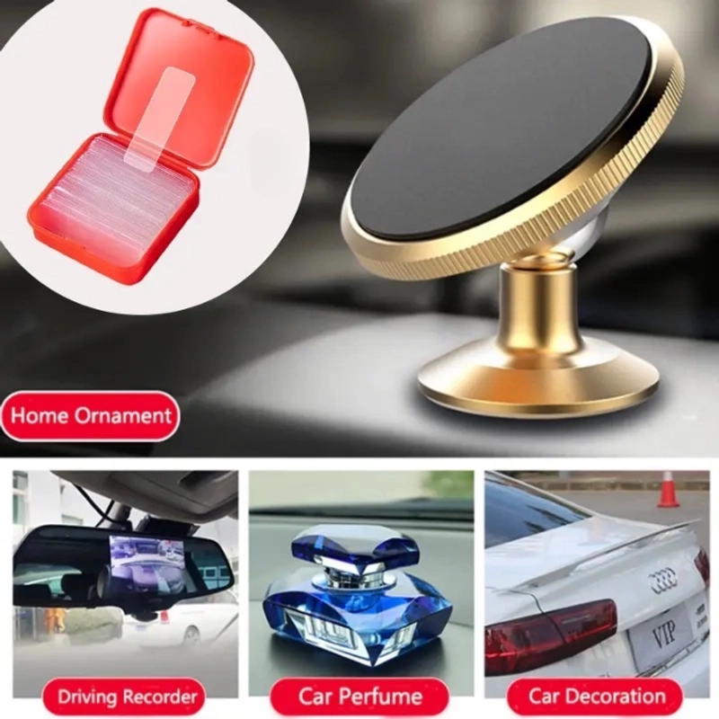 Product image KAHASIL - Double Tape Mini Kecil Tebal Isi 60 Pcs Isolasi Selotip Perekat Bening 2 Sisi Super Kuat KMJ178 1BOX ISI 60 PCS