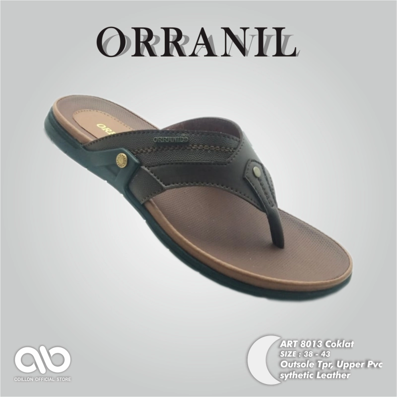 Product image Odillon - Orranil - 8013 / Sandal Jepit Pria Casual 43 BROWN