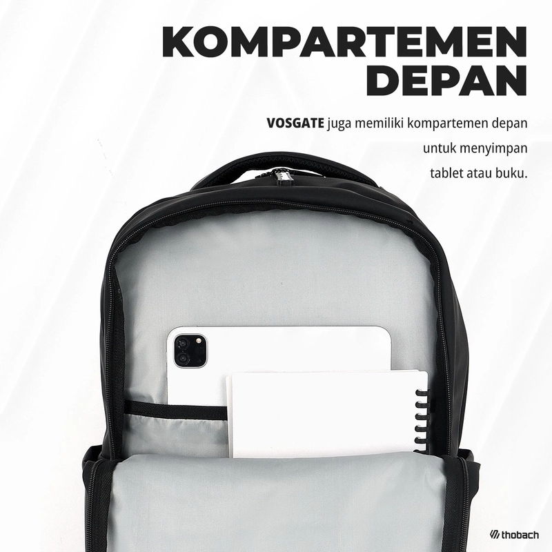 Product image Thobach official - THOBACH-BACKPACK WATERPROOF VOSGATE RANSEL PREMIUM PRIA WANITA All size Black