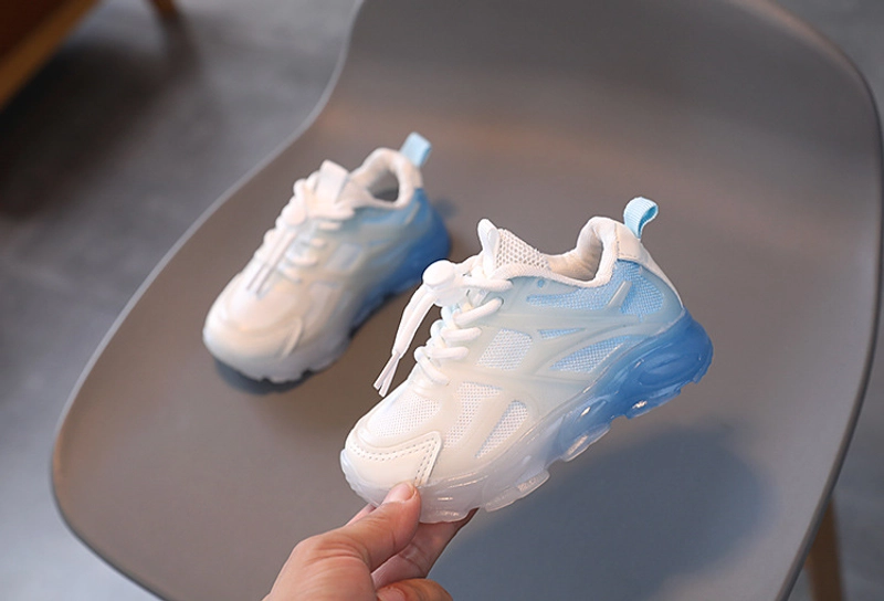 Product image Meonky Official - Sepatu Sneakers Anak Perempuan LED Bisa Menyala Sekolah Berlibur Ringan Dipakai Q - 13 22 Putih