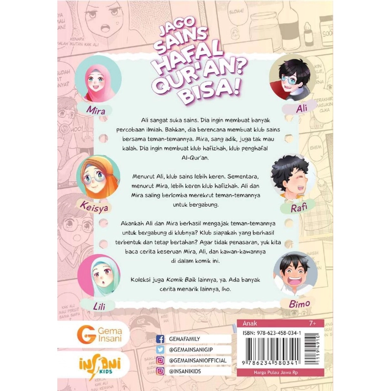 Product image Gema Insani - KOMIK BAIK JAGO SAINS HAFAL QURAN BISA 14 x 20 cm SC