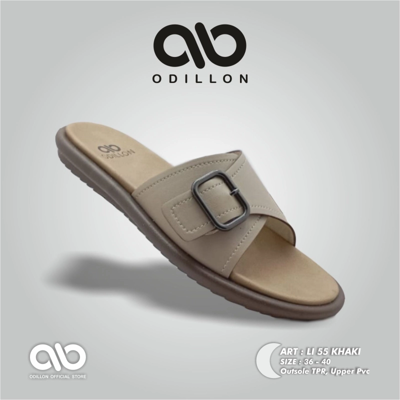 Product image Odillon - Odillon - LI 55 / Sandal Slip On Wanita Casual 37 KHAKI
