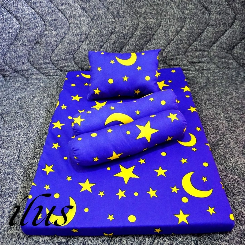Product image Set Kasur Bayi Premium Terbaru Kasur Set plus 1Bantal & 2Guling Tempat Tidur Bayi Termurah Kasur Saja Night Blue