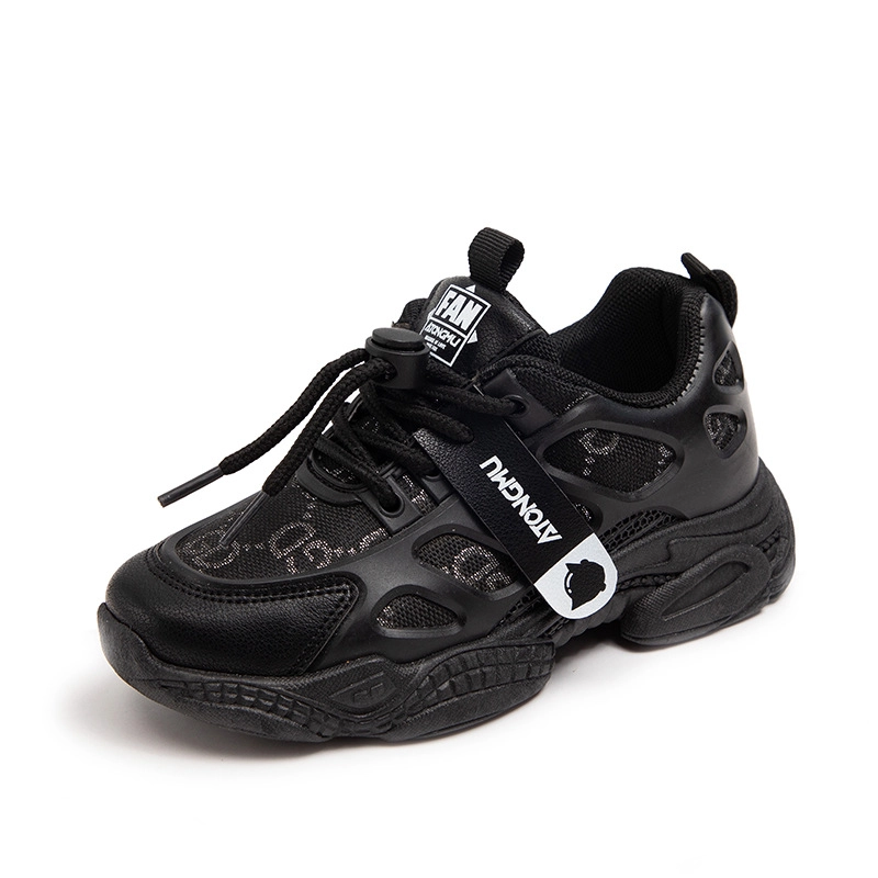 Product image Meonky Official - Sepatu Anak laki laki Perempuan Sneakers Pesta Lucu Kode Q - 21 33 Hitam