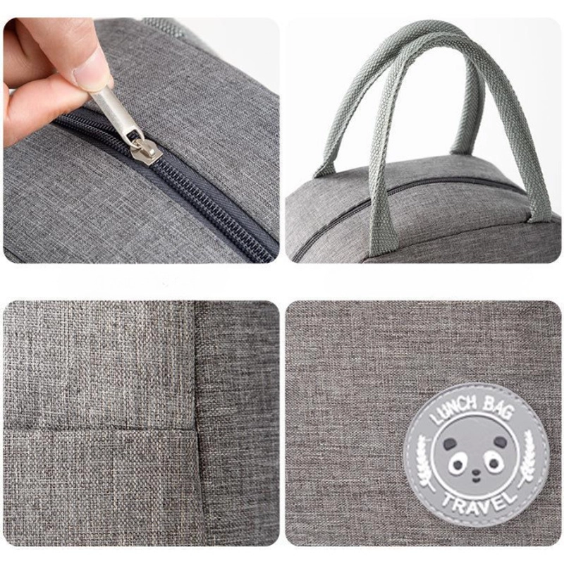 Product image KAMJE Tas Bekal Lunch Bag Tempat Penyimpanan Makanan Anak Sekolah KMJ111 KMJ111 HITAM