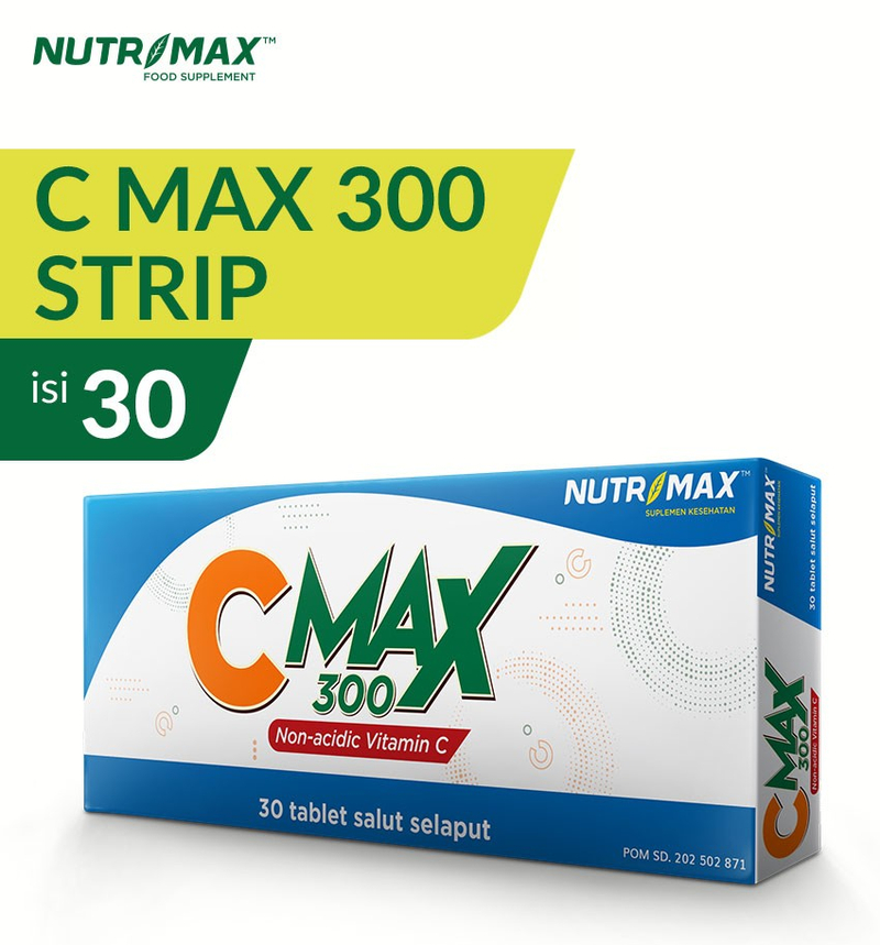 Product image Nutrimax - Nutrimax C Max 300 Vitamin C 300 mg Strip 300mg Vit C