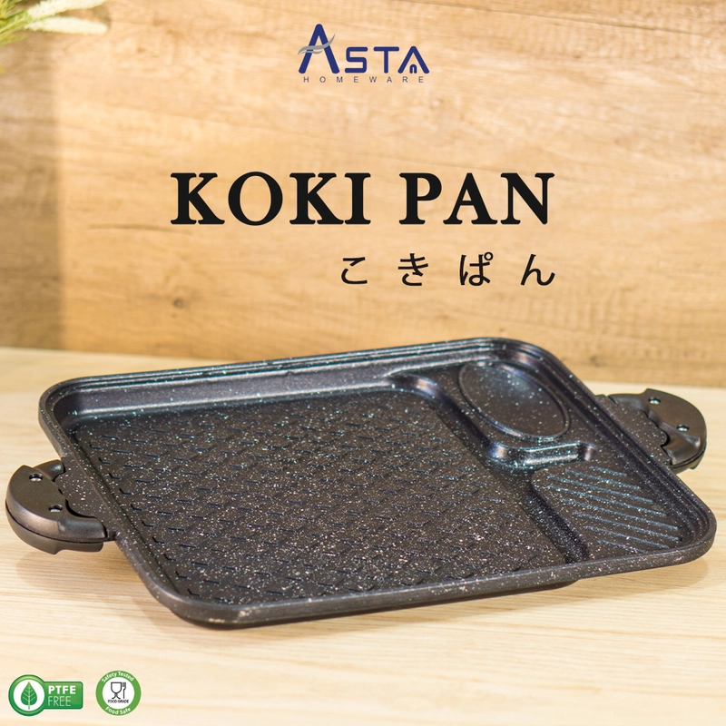 Product image Asta Panggangan Anti Lengket Grill Pan Alat Panggang Barbekyu Koki Pan Size Kokipan Square