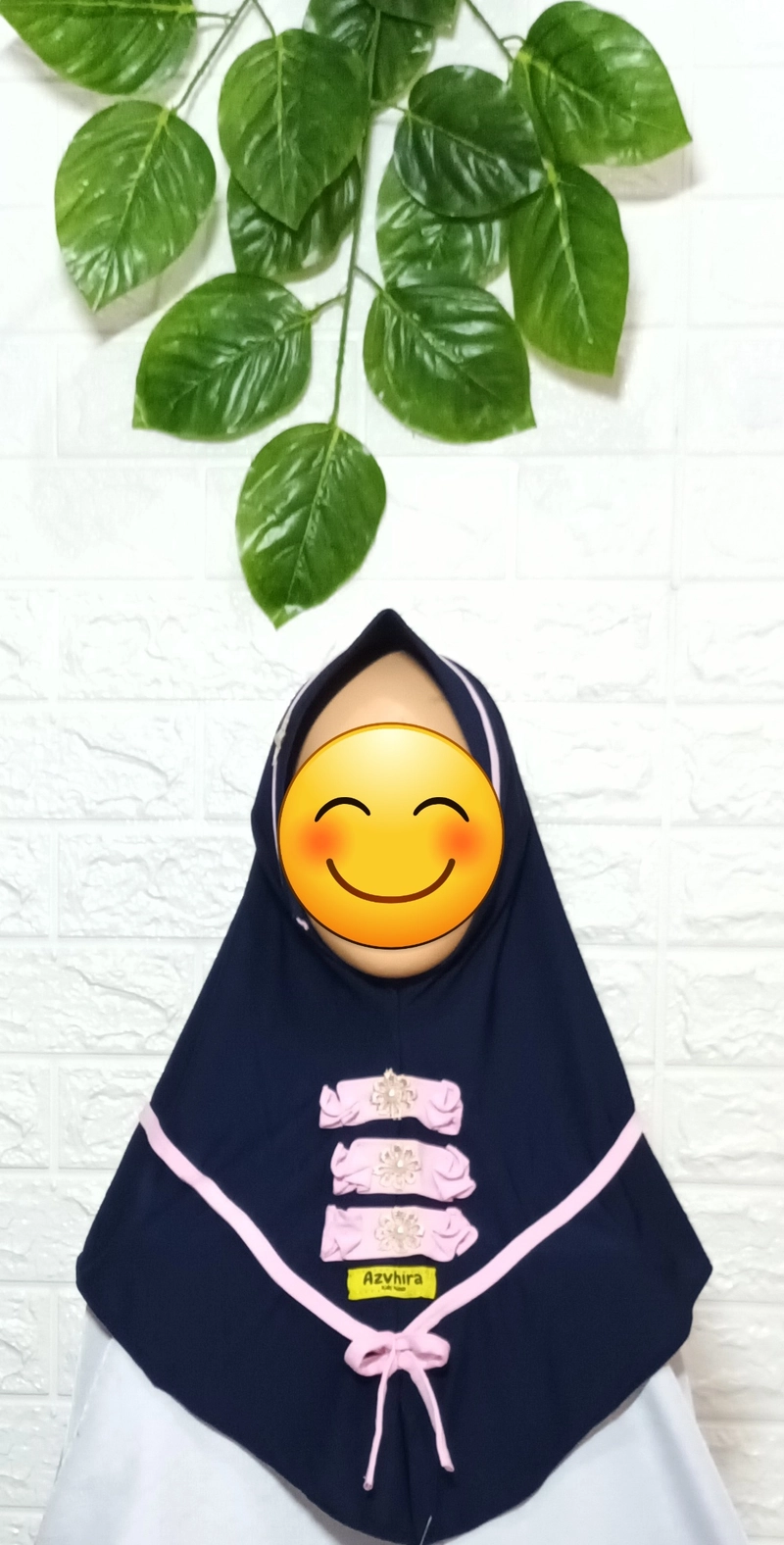 Product image Fisky Collection - Hijab Anak Pita Azvhira All Size Navy