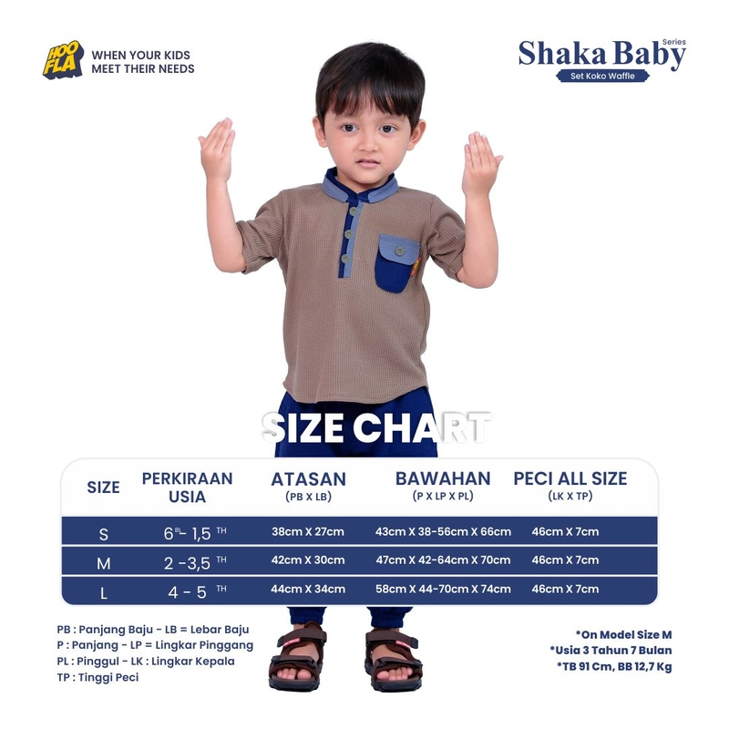 Product image Hoofla - Pakaian Anak Laki-laki Shaka Baby Series S Shaka 01