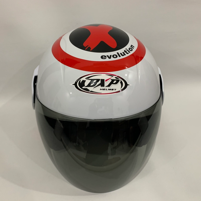 Product image Helm Nuvo Outside Putih Glossy - Helm SNI - Helm Dewasa L Outside Putih Glossy