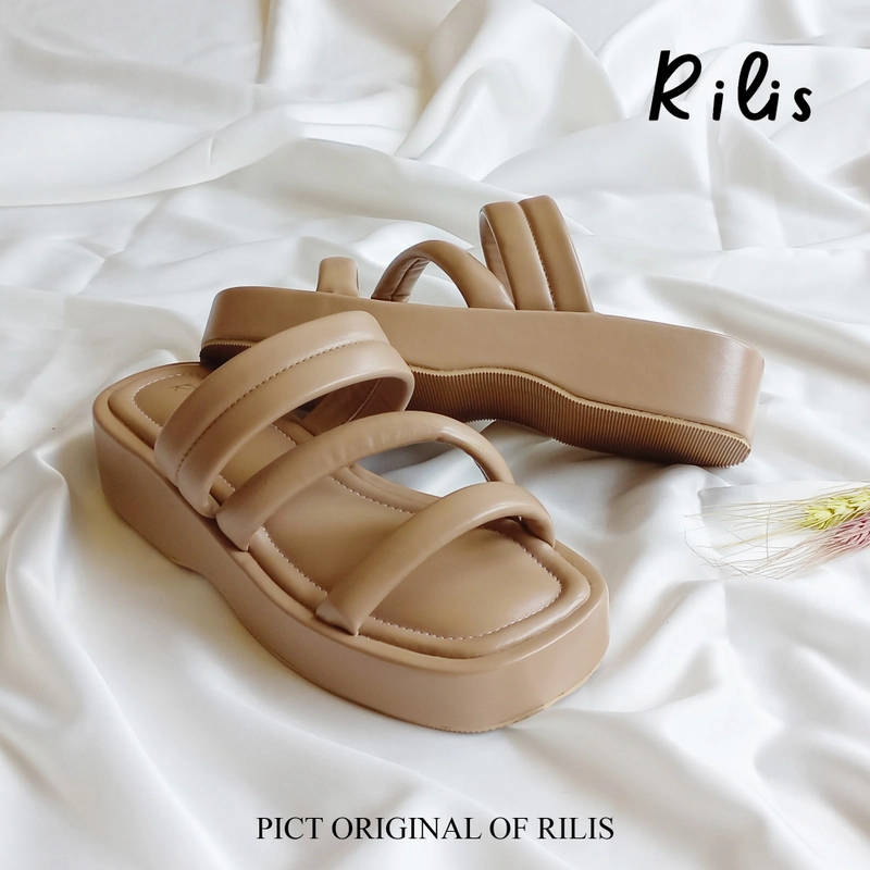 Product image Rilis - Sandal Wanita Xerena Wedges (Rilis 42) 37 Mocca