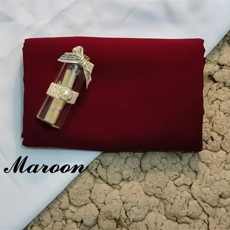 Product image Jilbab Segiempat/Kerudung Segiempat/Jilbab Jumbo/Jilbab Syari/Jilbab Bahan Wolfis All Size Maroon