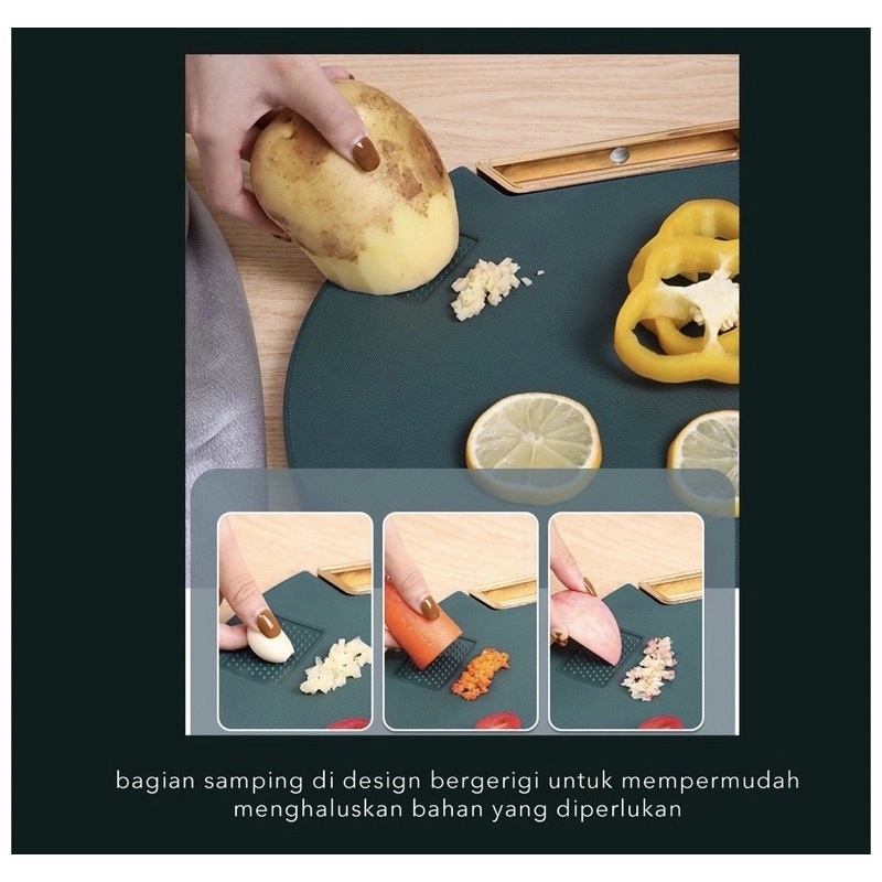 Product image Rumahkita - TALENAN BULAT 2IN1 ANTI JAMUR ANTI SLIP VIRAL Bulat Hijau