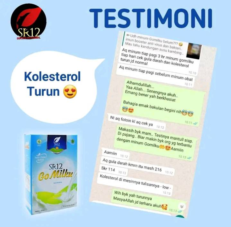 Product image SR12 Gomilku Susu Kambing Etawa Mengatasi Penyakit Kolestrol 200 gr Original