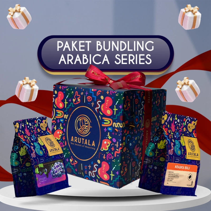 Product image Arutala - Arutala Paket Bundling Kopi 100gr Isi 5 Pcs - Arabika Series Bentuk Kopi Biji