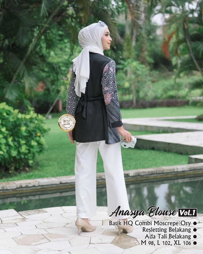 Product image Kois Batik - BAJU ATASAN WANITA BLOUSE TERBARU Xl Pink