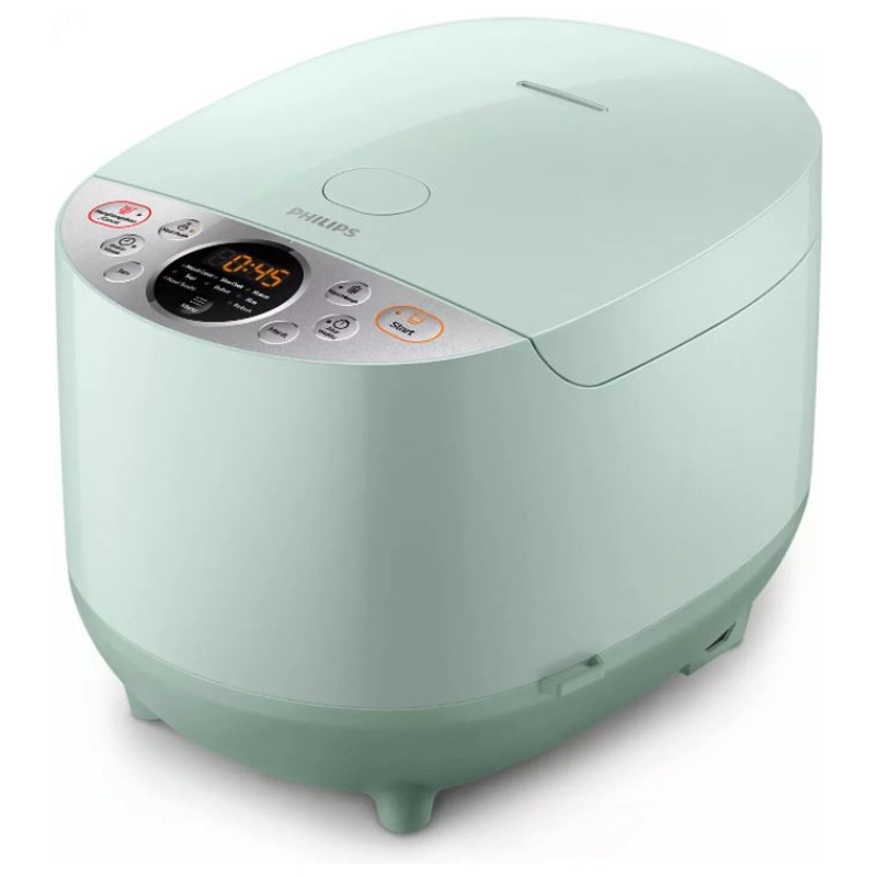 Product image Philips HD4515 Rice Cooker [Magic Com] Fuzzy Logic Pot Bakuhanseki Tahan Lama Warna Hijau Mint