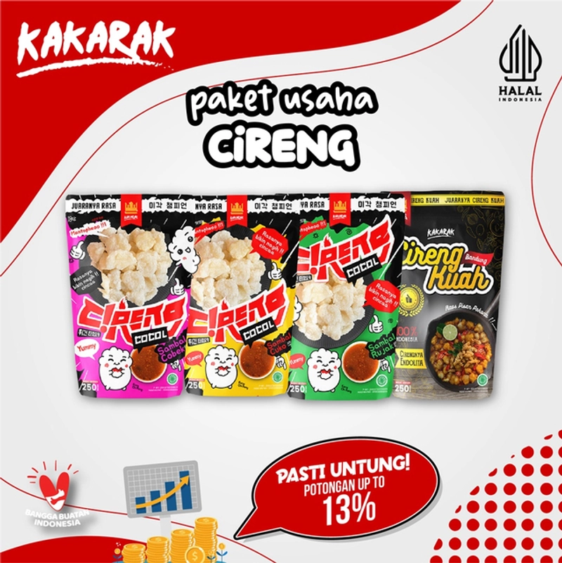 Product image Kakarak Official - Cireng Makanan Ringan 250gr 4 pcs