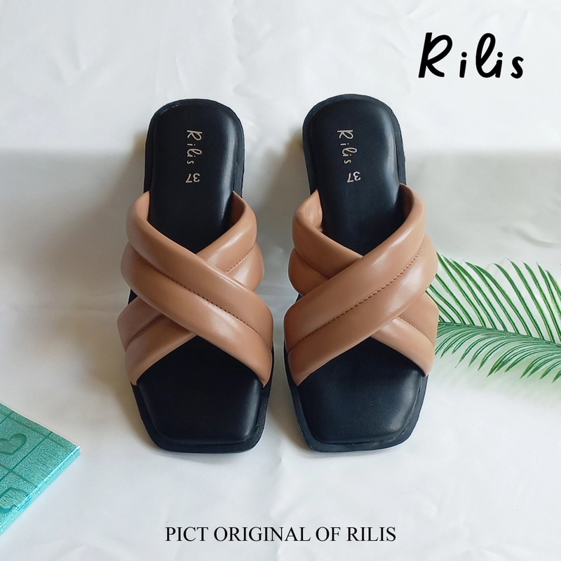 Product image Rilis - Sandal Wanita Slip On Bella (Rilis 32) 37 Mocca