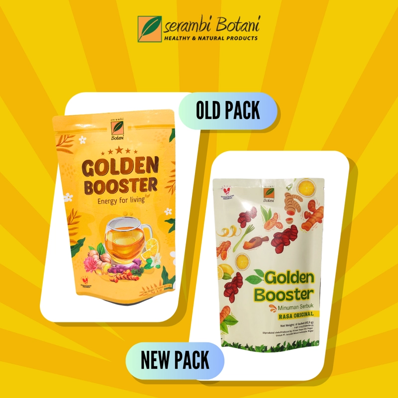 Product image SERAMBI BOTANI - Golden Booster Minuman Jamu Herbal Kunyit Temulawak 6 Sachet @15gr Original