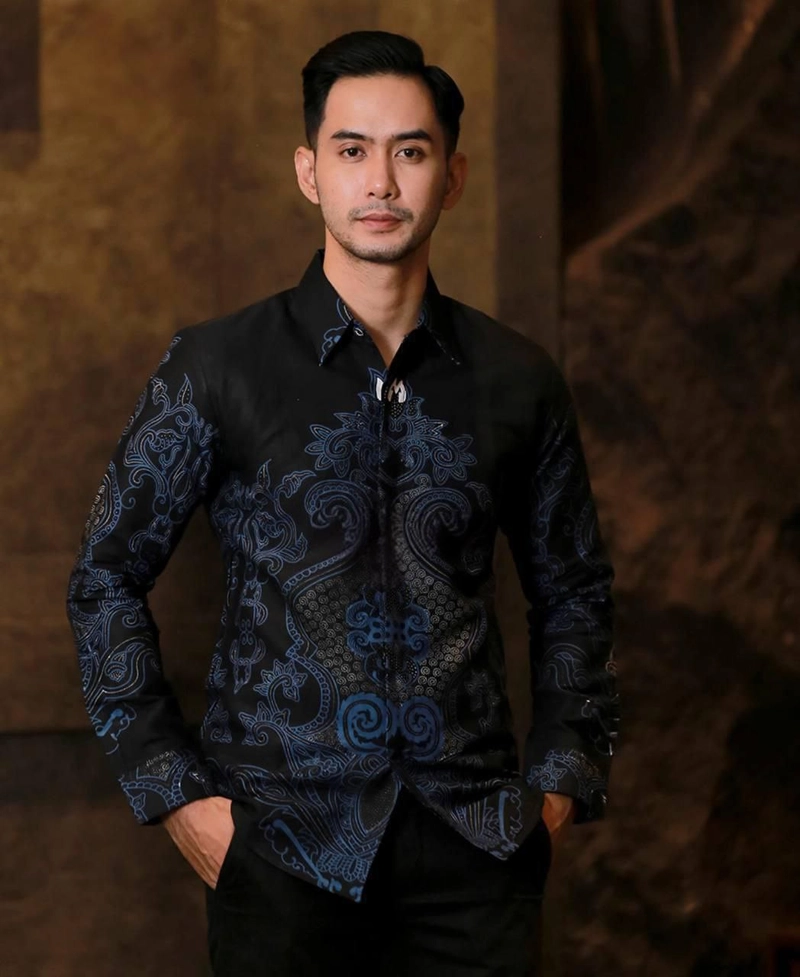 Product image Kois Batik - Kemeja Batik Pria Dewasa Kekinian Terbaru Modern Motif abinawa biru M Kemeja abinawa biru
