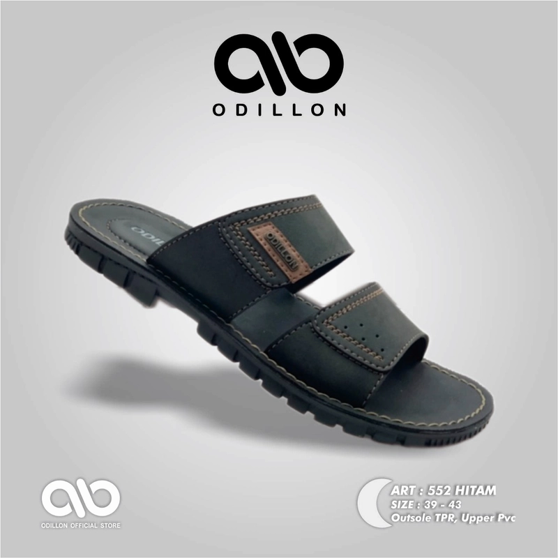 Product image Odillon - Odillon - 552 / Sandal Slip On Pria Casual 39 BLACK
