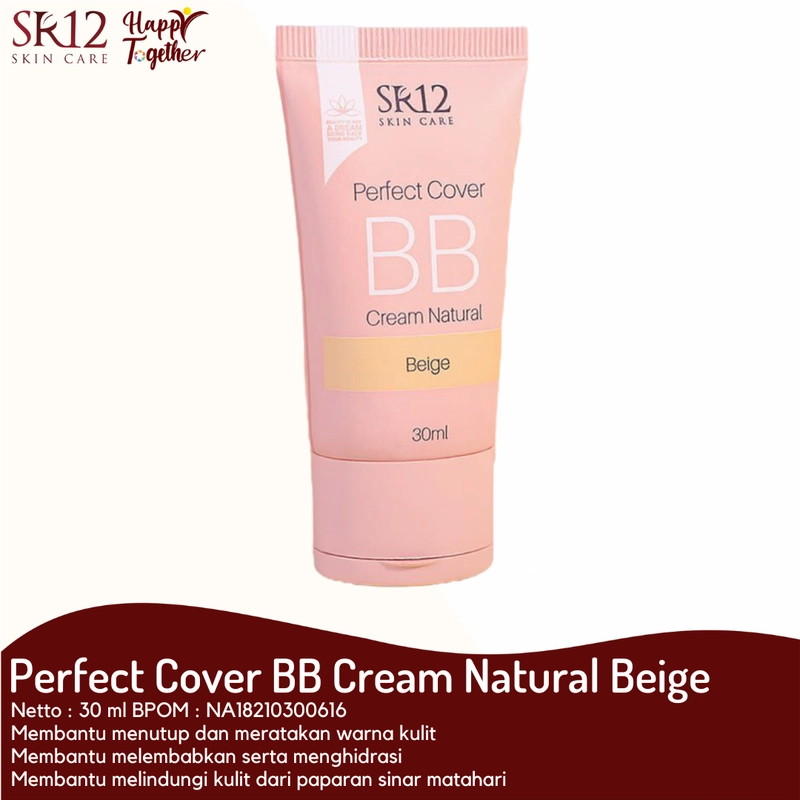 Product image SR12 BB Cream Natural Beige Full Coverage Formula Ringan Hasil Flawless 30 ml Beige