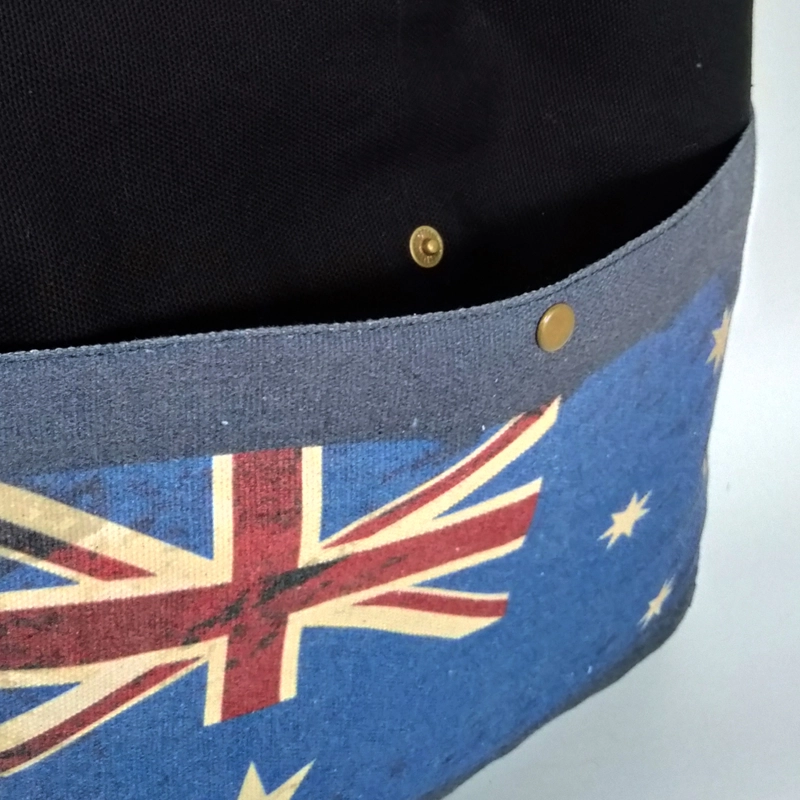 Product image Dewani - Dewani Totebag Canvas Hitam FLG-AUSTRALIA Tas Kanvas Seri Bendera 40x36x5 hitam