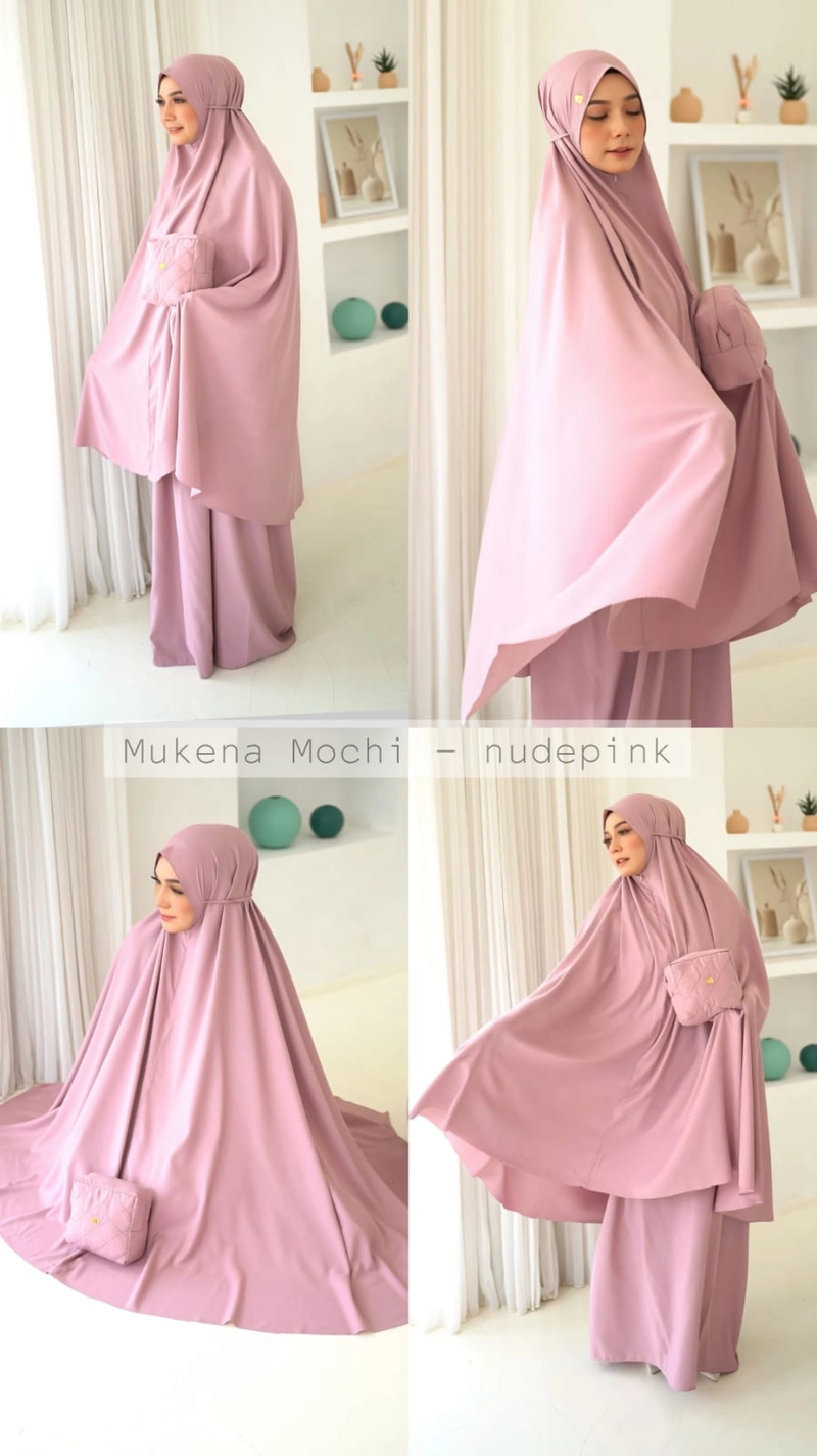 Product image AL Irsyad Store - MUKENA DALANOVA MOCHI JUMBO NUDE PINK