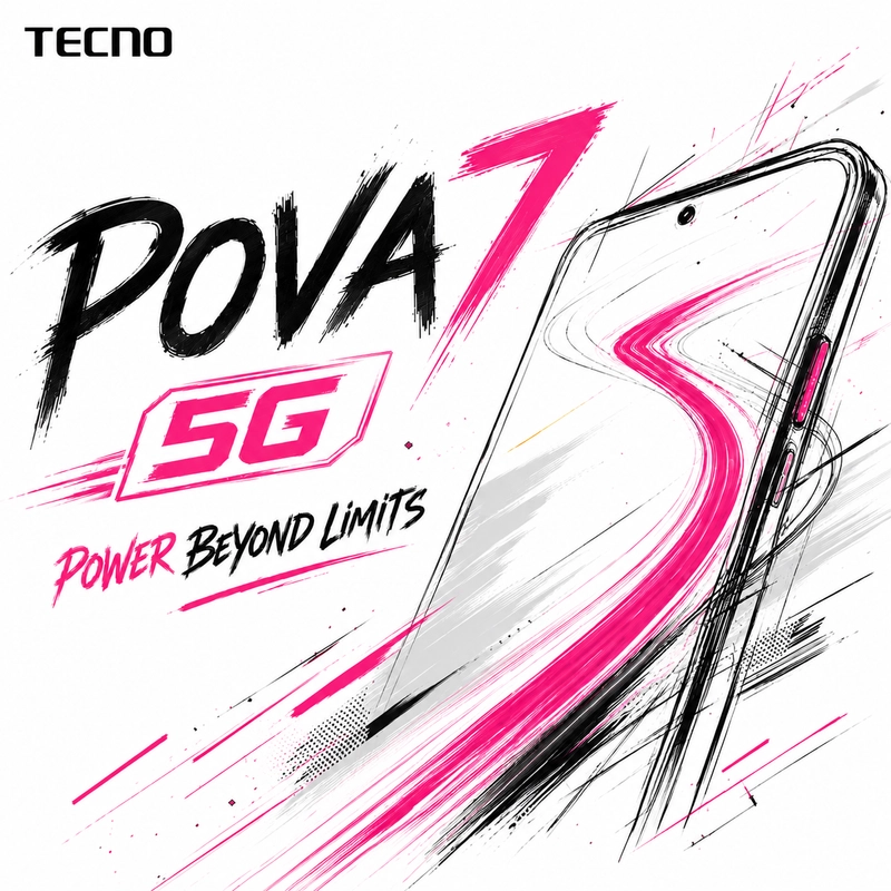 Product image [jikalaku] tecno POVA 7 5G Garansi Resmi 8/128GB Stardust Pink