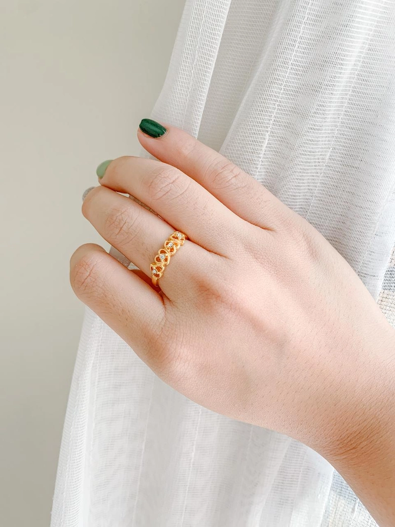 Product image 1901 Jewelry - 1901 Jewelry Cincin Berlian Laboratorium Heart  All Size Gold