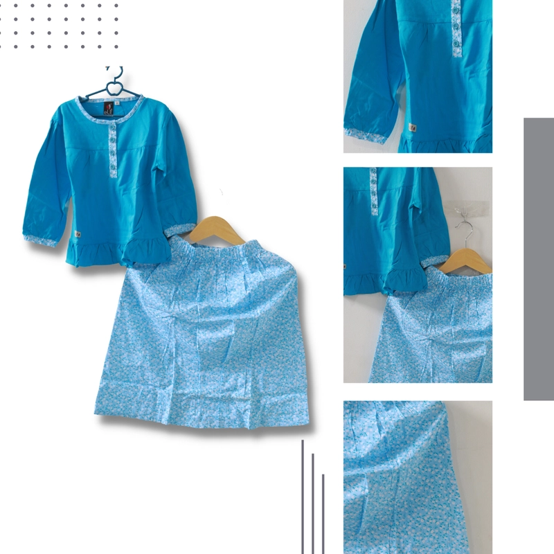 Product image Brandtastic - Pakaian Gamis Anak EC 27 S / 2TH Turkis