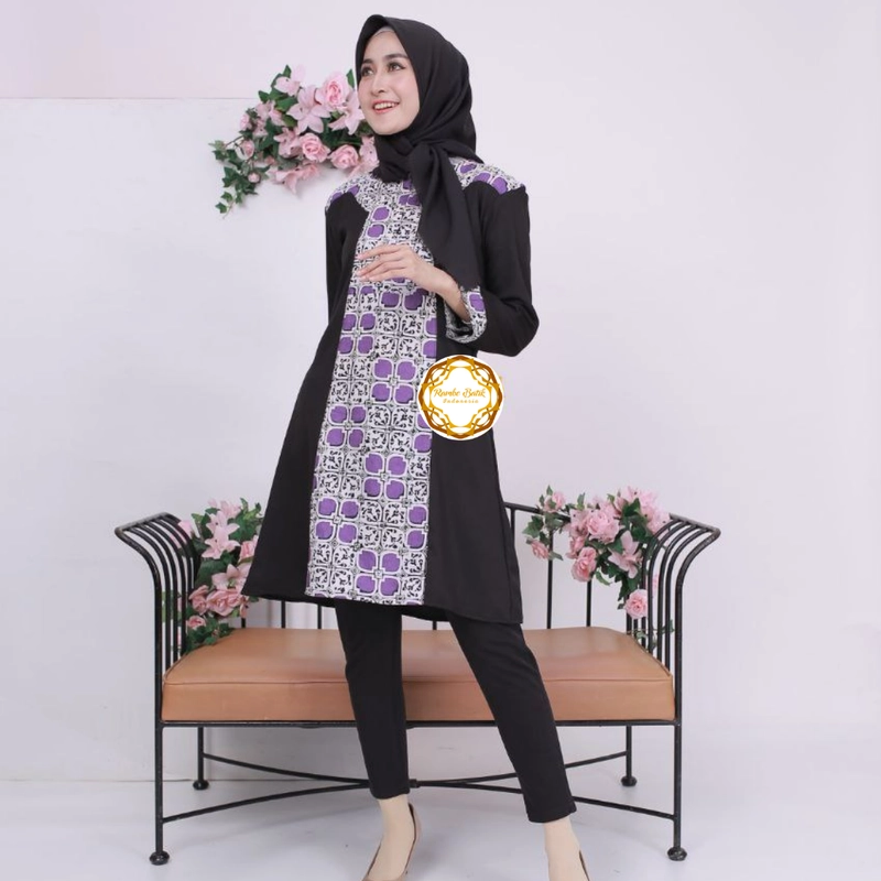 Product image Rambe Batik Indonesia - Azura Tunik Best Seller Original XL AZ3