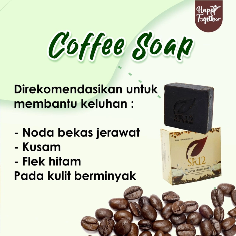 Product image SR12 Coffee Soap Sabun Kopi Mencerahkan Wajah Menghilangkan Flek Hitam Bekas Jerawat 60gr Coffee Soap