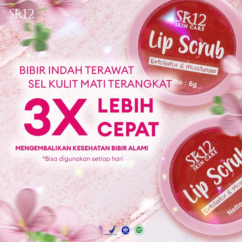 Product image SR12 Lip Scrub Exfoliator & Moisturizer / Scrub Bibir / Melembabkan Bibir / Mencerahkan Bibir 6gr Lip Scrub