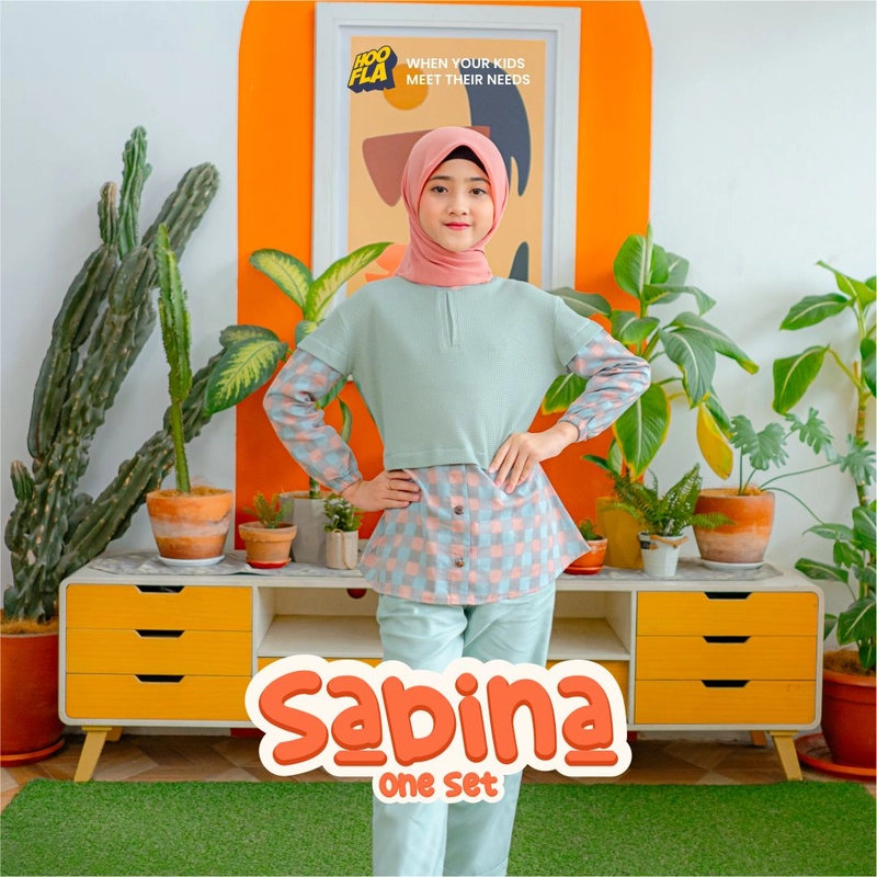 Product image Hoofla - Pakaian Anak Perempuan Sabina One Set M Pink - Tosca