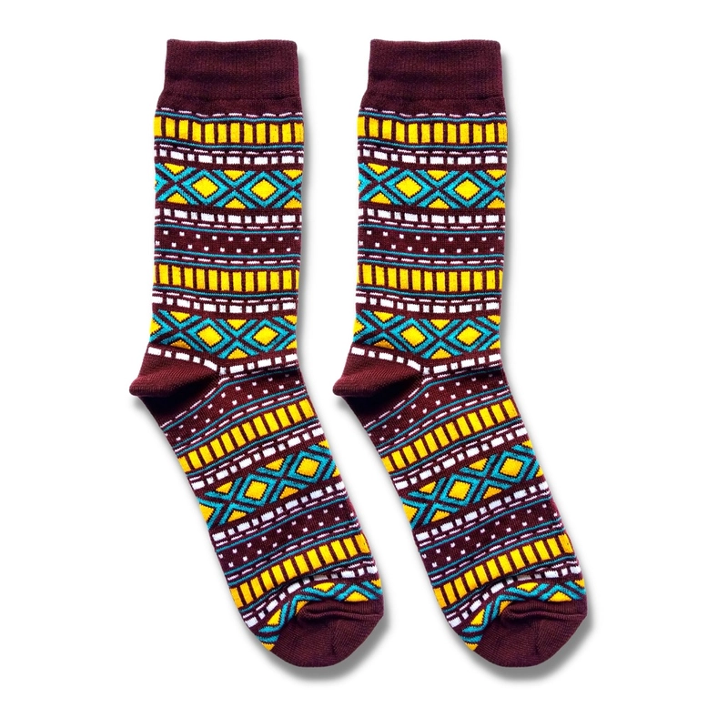Product image Kaos Kaki Patern Tribal Motif Pria Wanita All Size DRP116