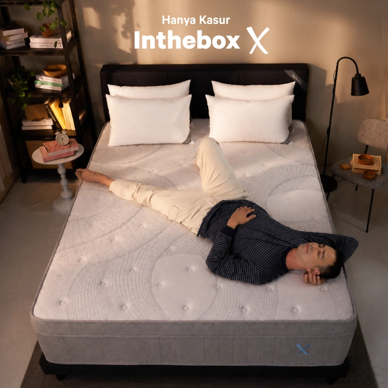 Product image INTHEBOX - Kasur Spring Bed Inthebox X Ukuran 90x200 (Single) F388X2-PP1B-090NTR 90 x 200 x 27 Cm Putih