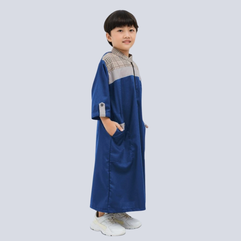 Product image Kawan Muslim - Jubah Anak Laki Laki Baju Gamis Anak Laki Laki 1-14 Tahun Hitam Katun Premium HITAM 1&2 TAHUN