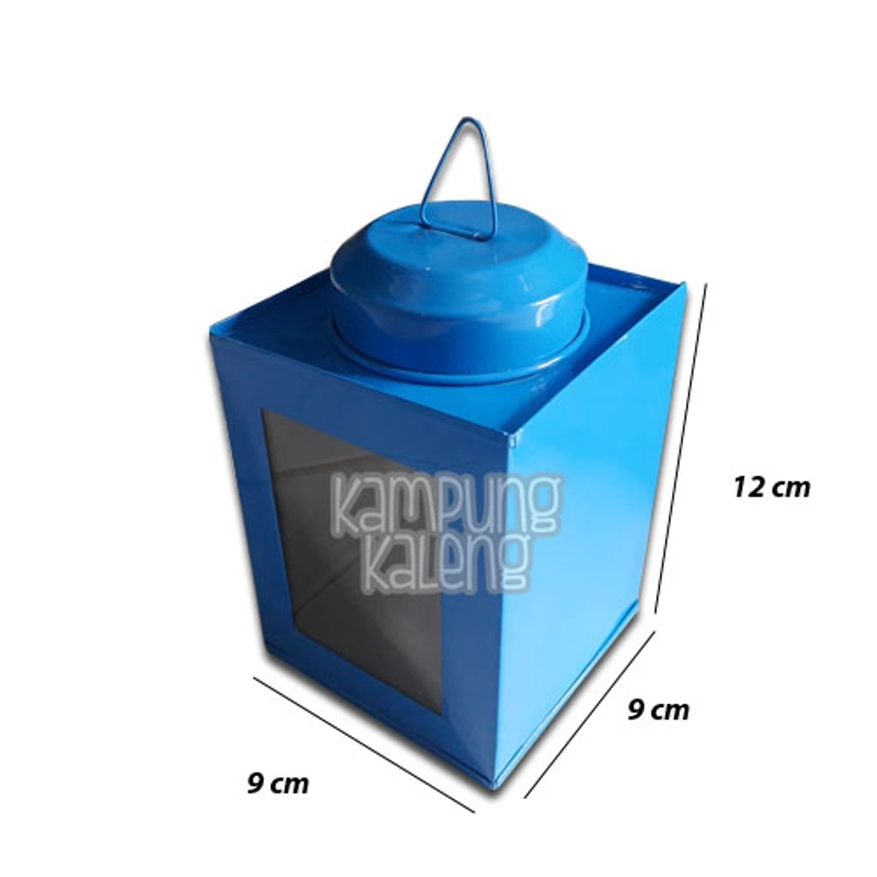 Product image Kampung Kaleng - Kaleng Kerupuk Mini Ukuran 9 x 12 cm 9 x 9 x 12 cm Biru Tua
