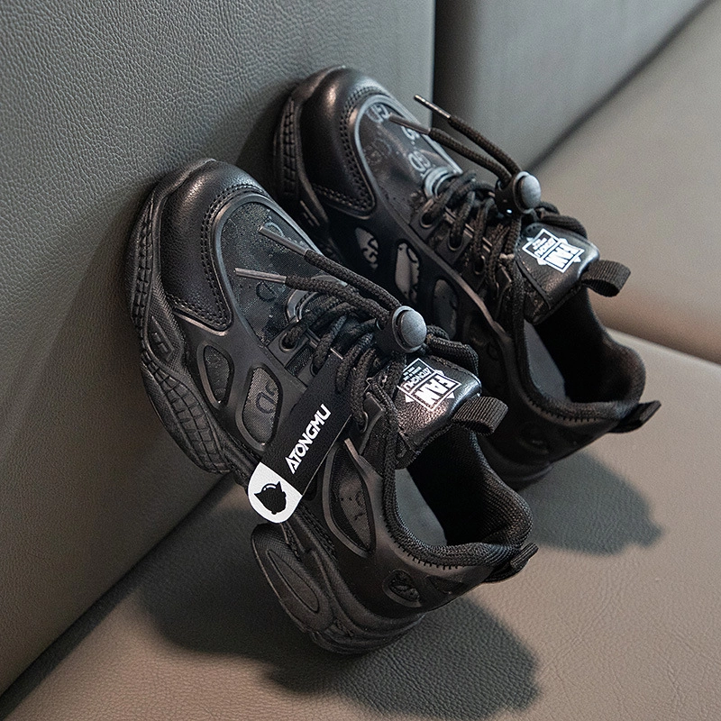 Product image Meonky Official - Sepatu Anak laki laki Perempuan Sneakers Pesta Lucu Kode Q - 21 33 Hitam