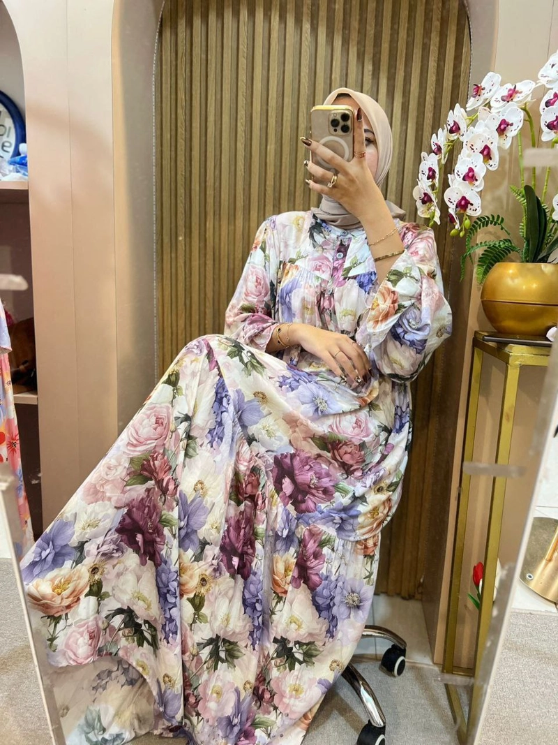 Product image Khisna collection - Dress jumbo azzura nufaza klok Allsize 1